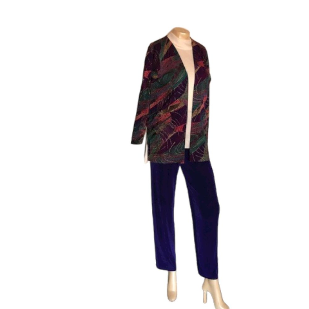 ATOC Classic Royal Purple Pants Suit XS/S  RN107026